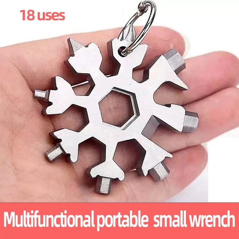 18-in-1 Snowflake Key Portable Wrench Multi-tool