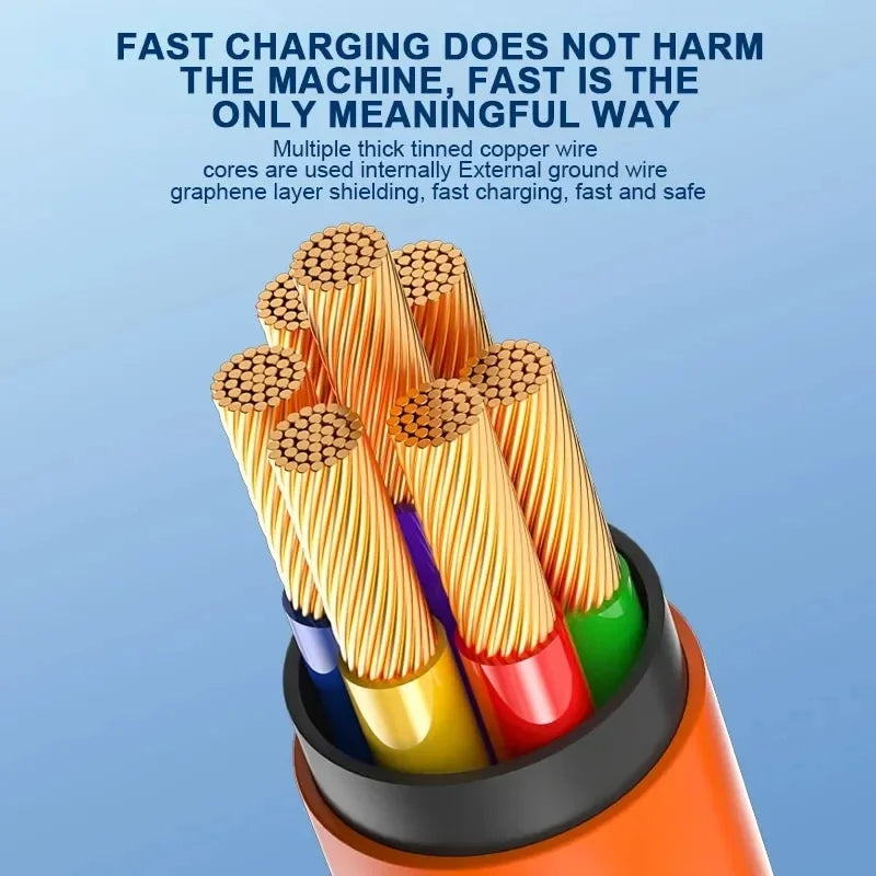 Fast Charging Line Rotating USB Type-C Data Cable