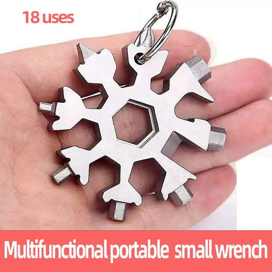 18-in-1 Snowflake Key Portable Wrench Multi-tool